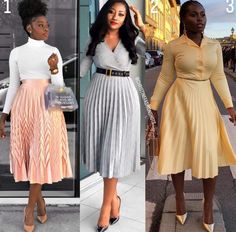 Pleated Skirts, Elegante Casual, Classy Dress Outfits, Classy Work Outfits, Work Attire, Classy Dress, African Dress, Work Fashion, Best Fashion