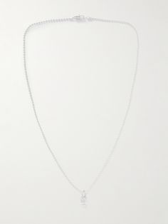 Comfortably light and simple in design, Hatton Labs' necklace is one you can wear daily and make your signature. It's cast from silver with a faceted cubic zirconia set in the central pendant. Best Casual Shirts, Zirconia Necklace, Cubic Zirconia Necklace, Summer Sunglasses, John Hardy, Accessories Jewelry Necklace, Necklace For Men, Fine Jewelry Designers, Luxury Gifts