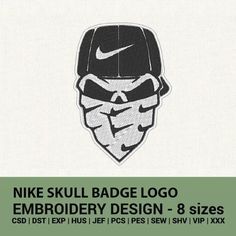 the nike badge is designed to look like an embroiderer