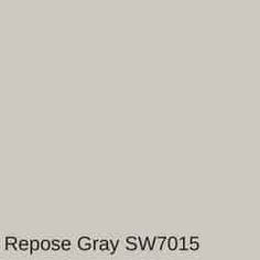 an image of a gray color with the words repose gray sw0105