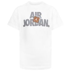 Get your players ready to take on the world with the Jordan AJ3 Clear View Short Sleeve T-Shirt. Crafted with soft cotton-blend fabric, this T-shirt keeps your boys at ease while they power through their practice sessions or any other activities. The classic ribbed crewneck finishes off the look, while the short sleeves offer year-round wearability so they can don this T-shirt whenever they want. Elevated with an all-over animal print, the Jordan AJ3 Clear View Short Sleeve T-Shirt helps your bo Tan Crew Neck Sporty T-shirt, White Casual T-shirt With Front Logo, Tan Graphic Tee With Text Print, Graphic Tee T-shirt With Front Logo, Sporty Tan Top With Graphic Print, Relaxed Fit Short Sleeve T-shirt With Front Logo, Sporty Cotton T-shirt With Front Logo, Graphic Tee With Front Logo For Streetwear, Sporty Streetwear T-shirt With Front Logo