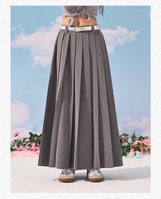 Age: 18-24 years oldSize: S M L XLPattern: Solid colorStyle: StreetStreet: Sports and leisureWaist type: Low waistColor classification: gray pinkSKU: B01390E32Skirt type: pleated skirtYear Season: Summer 2023Skirt length: Long skirtSilhouette: Type AMaterial composition: polyester Gray Pleated Bottoms For School, Gray Pleated School Bottoms, Gray Summer Skirt For School, Gray School Skirt For Summer, Gray Summer School Skirt, Gray Cotton Pleated Skirt, Long Pleated Skirt, Dope Fits, Pleated Long Skirt