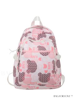 BagForLove - Classic Preppy Backpack with Letter & Cartoon Graphics â Multi-pocket Design Product Description Color Multicolor Strap Type Double Handle Composition 100% Polyamide Pattern Type Colorblock Bag Size Medium Material Polyamide Style Preppy Closure Type Zipper Type Classic Backpack Size Chart INCH CM Handle Height Strap Length Bag Height Bag Width Bag Length 2.8 inch 31.5 inch 16.9 inch 5.5 inch 11.8 inch Handle Height Strap Length Bag Height Bag Width Bag Length 7 cm 80 cm 43 cm 14 cm 30 cm Details Pictures Similar Products h2 { text-align: center; } /* æ¢è¡ */ li{ white-space: normal; word-break: break-all; word-wrap: break-word; } .red-box { width: 100%; display: flex; flex-direction: row; flex-wrap: wrap; justify-content: center; } .red-box > div { width: 190px; height: 2 Casual Pink Backpack With Zipper Pocket, Pink Backpack With Pockets, Trendy White Backpack With Pockets, White Backpack With Pockets For Back To School, Trendy Pink Backpack With Pockets, Preppy Backpack, Cartoon Graphics, Classic Preppy, Style Preppy