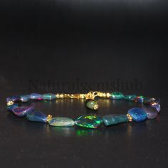 Black Opal Jewelry Opal Auctions, Adjustable Opal Gemstone Bracelet, Opal Gemstone Beads Bracelets, Opal Gemstone Bracelets, Opal Beaded Bracelets For Gifts, Adjustable Opal Gemstone Bracelets, Funky Accessories, Spiritual Protection, Opal Beads