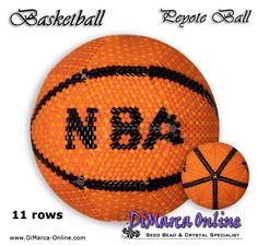 "TUTORIAL BASKETBALL 3D PEYOTE BALL + Basic Instructions This beading pattern provides colour diagrams and word charts to create the BASKETBALL 3D Peyote Ball. This Peyote Ball uses 9 different triangle designs. Each triangle has 11 rows. The finished ball is approximately 6 cm/2.40 inch in diameter. Included are also the step by step instructions with clear 3D images of how to create a 3D Peyote Ball in peyote with triangles (\"Little 3D Peyote Ball\"). You will be able to instantly download th 3d Images, Triangle Design, Ball Ornaments, Christmas Jewelry, Step By Step Instructions, Digital Pattern, Triangles, Beading Patterns, Crystal Beads