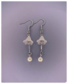 White dangle pearl earrings Trendy White Pearl Drop Earrings, Trendy White Drop Pearl Earrings, White Single Dangle Clip-on Earring, White Dangle Clip-on Earrings, White Single Flower Drop Earrings, White Single Dangle Flower Earring, White Flower Dangle Earrings, Diy Earrings Pearl, Solder Jewelry