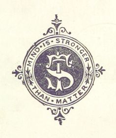 an old stamp with the letter s in it