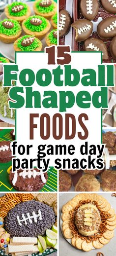 Football Shaped Foods – Whether it’s for the BIG game day event or football watching spread, these football foods are sure to be a big hit. From football ball shaped desserts, to fun football appetizers, here’s everything you need to serve the best football party foods! These are the best superbowl party food ideas and football themed finger foods for a crowd. Superbowl food appetizers, easy football appetizers snacks, football shaped food ideas, superbowl sunday party snacks.