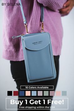 Women Crossbody Phone Wallet Bag Multi-Pocket Purse for Cell Phone Multifunctional Crossbody Phone Bag For Daily Use, Versatile Portable Phone Bag For Daily Use, Portable Phone Bag For Everyday Summer Use, Summer Everyday Portable Phone Bag, Versatile Phone Bag As Gift, Versatile Phone Bag As A Gift, Versatile Portable Phone Bag For Gifts, Versatile Portable Phone Bag As Gift, Versatile Portable Phone Bag