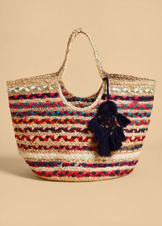 We forecast hot days & hotter fashion!!! Braided with lustrious straw accented by multicolored fabrics and gold trims, we know this tote will quickly become your summer go-to!!! Multicolor Beach Bag With Braided Handles For Vacation, Multicolor Jute Straw Bag For Shopping, Multicolor Jute Beach Bag For Beach Season, Multicolor Straw Bag For Vacation, Multicolor Jute Beach Bag, Multicolor Jute Straw Bag For Beach, Multicolor Jute Straw Bag For The Beach, Multicolor Straw Beach Bag For Shopping, Multicolor Bags With Braided Handles For Vacation