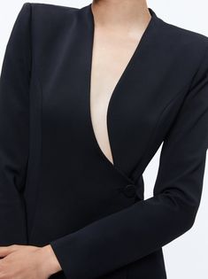 Shop Alice And Olivia's Guenda Curved Neckline Blazer Dress In Black. See Our Entire Collection Of Mini. Enjoy Free Shipping And Returns On All Orders At Aliceandolivia.com. Alice And Olivia, Blazer Dress, Alice Olivia, Leather Skirt, Blazer, Free Shipping, Dresses, Black