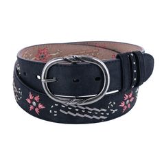 A beautiful belt with a southwestern feel. An antiqued nickel buckle is in a center bar style with detail on the sides. Three keepers for a fashionable look. Embroidering in both light turquoise and matching brown leather. This belt has a great, broken in feel. Made of Leather Hand Of The King, Dire Wolf, Beautiful Belts, Bar Styling, Silver Coat, Light Turquoise, Suspenders, Apparel Accessories, Brown Leather