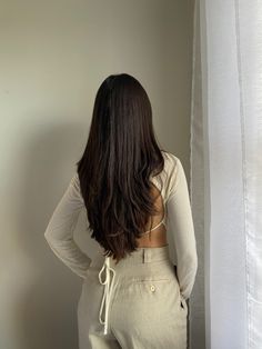 Long brown hair, long hair, brown hair, thick hair, straight hair, hair with layers, hair goals, long hairstyles, long hair, long straight hair Good Hair Aesthetic, Layers In Long Hair Straight, Haïr Cut For Long Hair Girl, Vision Board Long Hair, Long Layers On Thick Hair, Cut For Long Hair, Long Thick Hair Aesthetic, Haïr Cut For Long Straight Hair, Haircut For Thick Long Hair