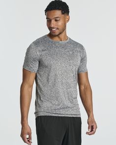 ACTIVE CREW T-SHIRTS: Elevate your workout gear with our pack of 5 men's athletic workout shirts. These camisas Para hombres provide the perfect blend of comfort and performance, whether you're in the gym, running on the track, or just doing errands. ATHLETIC STYLE: Look and feel great in the gym with our pack of 5 active workout t-shirts in solid colors. Perfect for layering or wearing alone, these shirts will give you the confidence you need to excel your workouts and lead in the gym. WORKOUT Functional Athletic Heather Crew Neck Top, Functional Athletic Heather T-shirt With Go-dry, Functional Gray Moisture-wicking T-shirt, Functional Gray T-shirt With Go-dry Technology, Functional Gray Go-dry T-shirt, Gray Crew Neck T-shirt For Light Sports, Functional Short Sleeve Activewear In Athletic Heather, Athletic Heather Crew Neck T-shirt For Gym, Athleisure Go-dry Athletic Heather T-shirt