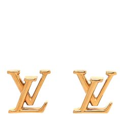 These are authentic LOUIS VUITTON Metal LV Iconic Earrings in Gold. These earrings are crafted of gold metal in the shape of an LV monogram logo. Lv Monogram, Earrings In Gold, Monogram Logo, The Shape, Authentic Louis Vuitton, Earrings Gold, Gold Metal, Gold Earrings, Louis Vuitton