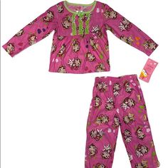 Night Life Sleepwear 3t Pink Monkey And Stars 2 Piece Pajama Set Flame Resistant Condition: New With Tags Brand: Night Life Sleepwear Color: Pink Department: Girls Size: 3t Type: Pajama Set Sleeve Length: Long Sleeve Material: 100% Polyester Number Of Pieces: 2 Piece Closure: Pullover Country/Region Of Manufacturer: China Garment Care: Machine Washable Pink Monkey, Baby Pjs, Apple Watch Bands Fashion, Pink Monkeys, Kids Pjs, Kids Pajamas, Sleepwear Pajamas, Fall Winter Outfits, Night Life