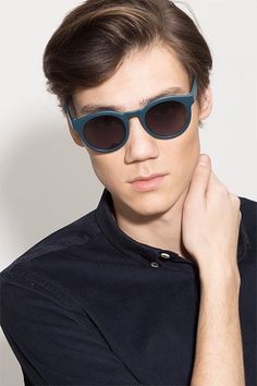 Matte Blue round sunglasses available in variety of colors to match any outfit. These stylish full-rim, large sized plastic sunglasses include free single-vision prescription lenses, a case and a cleaning cloth. Sunglasses Men Outfit, Cat Sunglasses, Plastic Sunglasses, Blue Frame, Sunglasses Men, Blue Frames, Prescription Sunglasses, Round Sunglass Men, Prescription Lenses