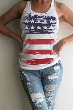 Southern Girl Fitted Tank Top with American Flag - by SouthernGirlApparel, $27.50 Patriotic Pride!!! I love my country!!! Casual Tops For 4th Of July, Casual Stretch Tops For 4th Of July, Red Sleeveless Tank Top With Flag Print, Patriotic American Flag Print Sleeveless Top, Patriotic Sleeveless Top With American Flag Print, Patriotic Sleeveless Top With Flag Print, White Sleeveless Top With Flag Print, Patriotic Fitted Sleeveless Top, Sleeveless American Flag Tops