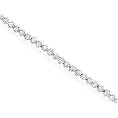 Royal 14K White Gold Tennis Bracelet with Round Diamonds - 1.00 Carat Total Diamond Weight Diamond Centerpiece, White Gold Diamond Bracelet, Gold Tennis Bracelet, Bracelets Gold Diamond, Royal Jewelry, Diamond Bracelets, Metal Bracelets, Classic Beauty, Tennis Bracelet