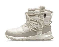 The North Face ThermoBall™ Lace-Up Waterproof | Zappos.com White Winter Boots, North Face Boots, North Face Brand, Womens Casual Boots, Warm Winter Boots, Womens Waterproof Boots, Cold Weather Boots, White Boots, Winter Boots Women