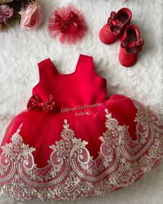 The buckle is sent as a gift.🎀Special handmade dresses for your baby. It is prepared with a soft cotton lining. It has a zipper on the back, very easy and comfortable to wear. 👉🏻please choose size with shoes for shoes 👉🏻 you can leave a message for more questions 👉🏻 Masha and Bear patterned fabric is specially printed, it is a handmade dress that you can prepare for a person. Very dense layers of tulle are used, very fluffy, personalized options are available, you can personalize it 🎀 Ha Red Princess Dress For Baptism, Red Princess Dress For Celebration, Elegant Red Baptism Dress, Elegant Red Dress For Baptism, Red Princess Tutu Dress For Wedding, Red Princess Style Tutu Wedding Dress, Cute Red Tutu Dress For Party, Red Tutu Dress For Christmas Wedding, Red Christmas Tutu Dress For Wedding