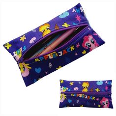 "A pencil case for kids is fun and practical accessory designed to store and organize school supplies such as pencils, pens, erasers, rulers, and other small items. Pencil cases are an essential item for kids to have, as they help to keep their school supplies organized and in one place. They can be easily carried in a backpack or purse, and are perfect for use at school, home, or on the go. Add a bit of fun and personality to their daily routine.  - One pencil case - 100% Cotton - Fully lined - Playful Portable Pencil Case For School, Back To School Portable Stationery Gift, Portable Stationery Gift For Back To School, Playful Pencil Case With Pen Holders For Daily Use, Purple Rectangular Pencil Case For Students, Playful Back To School Pencil Case, Portable Craft Supplies As Back To School Gift, Portable Craft Supplies For Back To School Gifts, Cute Pencil Case With Pen Holders For Students