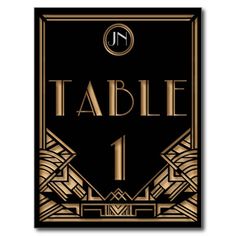 a black and white poster with the words table 5 in silver lettering on top of it