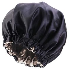 PRICES MAY VARY. 【Quality Material】This satin bonnet is crafted from high-quality satin material, offering a soft, comfortable feel without irritating the scalp, and no fade. It effectively protects the hair, helping to lock in moisture and maintain hairstyles, ensuring a comfortable night's sleep. The smooth and soft texture of silk helps reduce friction between the hair and the bonnet, minimizing the risk of breakage and split ends. 【Appropriate Size】The diameter of this silk bonnet is 13 inch Hair Wraps For Sleeping, Silk Hair Bonnets, Silk Bonnet, Satin Bonnet, Dry Damaged Hair, Shower Caps, Hair Bonnet, Black Curly Hair, Silk Hair