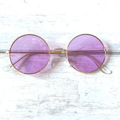 Purple Tinted Sunglasses Gold Metal Frames New Women’s Glasses Bundle To Save Or Make Me An Offer! Purple Tinted Glasses, Purple Glass Sunglasses For Spring, Purple Sunglasses For Spring Beach Season, Purple Sunglasses For Beach In Spring, Purple Sunglasses With Uv Protection And Glass Material, Casual Purple Glass Sunglasses, Adjustable Purple Sunglasses With Gradient Lenses, Trendy Purple Glass Sunglasses, Round Gold Frame