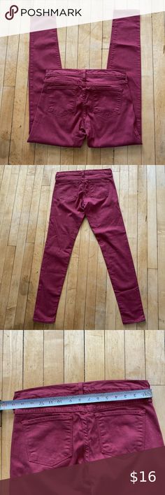 Flying Monkey Women’s 27 Stretch Skinny Jegging Jeans Burgundy Burgundy Jeans, The Jeans, Flying Monkey, Jeggings, Pants