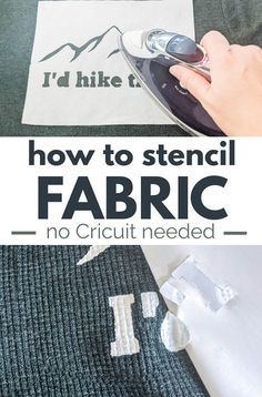 how to stencil fabric with no crochet needed