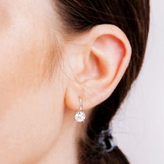 Adorned with lab-created moissanite, these beautiful Stella Grace earrings are sure to dazzle, wherever you go. Adorned with lab-created moissanite, these beautiful Stella Grace earrings are sure to dazzle, wherever you go.Click on this JEWELRY & WATCHES GUIDE to learn about fit, styles, materials and more! Metal: sterling silver Closures: leverback Packaging: boxed Plating: rhodium Finish: polished Length: 12.8 mmSTONE DETAILS Stone type: lab-created moissanite Total weight: 3 1/5 ct. Shape: ro