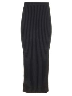 Pencil midi skirt from Max Mara made with ribbed wool and cashmere knit, with high waist and pull-on design. Versace Designer, Best Wallet, Midi Skirt Pencil, Max Mara, Cool Socks, Shirt Skirt, Sale Design, Swimwear Tops, Lace Up Shoes