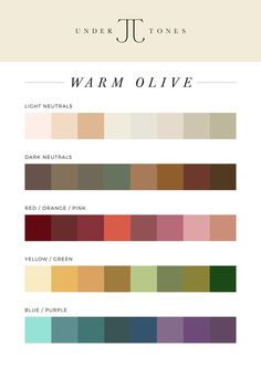 Color For Olive Skin Tone Clothes, Colors For Light Olive Skin Tone, Color Palette Olive Skin, Colors That Go With Olive Skin Tone, Olive Skintone Palettes, Colors For Olive Undertones, Olive Tone Color Palette, Olive Skin Tone Palette, Olive Skin Tone Outfit