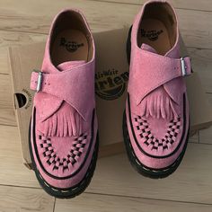 Dr. Martens Womens Size 11 Ramsey Monk Klt Shoes. Desert Suede In Fondant Pink. Worn Once. Dr Martens Suede, Fondant Pink, Shoes Dr Martens, Dr Martens Womens, Dr Martens Shoes, Martens Shoes, Shoes Color, Suede Shoes, Dr. Martens