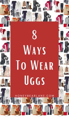 Get some outfit inspiration for how to wear the most comfortable boot out there. Winter outfit with uggs// Uggs shoes outfit// Winter outfits cold. Black Ugg Boots Outfit Winter, Tall Ugg Boots Outfit, Navy Blue Uggs, Red Uggs, Ugg Boots Outfit Winter, Blue Ugg Boots, Uggs Shoes, Brown Uggs, Ugh Boots