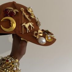 Maximalist Jewelry, Dope Jewelry Accessories, Unique Hats, Mode Casual, Dope Jewelry, Jewelry Lookbook, Festival Looks, July 1, Mode Inspo