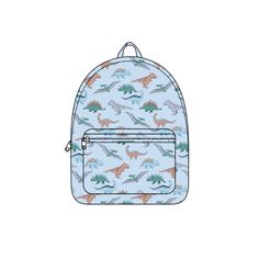 Material : Canvas Preorder Casual Backpack With Animal Design, Back To School Animal Design Standard Backpack, Standard Backpack With Animal Design For Daily Use, Casual School Bag With Animal Design, Casual Standard Backpack With Animal Design, Casual Back To School Bag, Casual Backpack With Animal Design For Back To School, Casual Blue Bags, Dinosaur Backpack