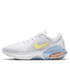 (WMNS) Nike Joyride Dual Run 2 'White Light Zitron' CT0311-102 (SNKR/Low Top/Women's/Cushioning) White Low-top Marathon Sneakers, White Low-top Sneakers For Marathon, Low-top White Sneakers For Marathon, White Breathable Running Shoes For Athleisure, Casual White Running Shoes For Training, White Nike Running Shoes Sporty Style, White Running Shoes For Spring Training, White Athleisure Running Shoes For Marathon, White Athleisure Running Shoes With Air Max Cushioning