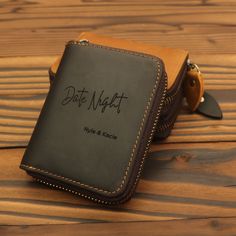 Engrave your photos on leather wallets. That's a great gift for your lover, friend, husband or families. Are you looking for a unique gift for your husband, father or man? This card wallet is a nice chose. Wallets are built to last with top leather grain leather and hand stitching. It is durability and functionality. The wallet features billfold for quick access to your cash. Find this stylish card case wallets to hold your card, coins, cash and other essentials. This engraved wallet is a perfec Vintage Black Wallet As A Gift, Vintage Black Trifold Wallet For Gifting, Vintage Black Trifold Wallet As A Gift, Vintage Black Trifold Wallet As Gift, Personalized Leather Trifold Wallet Gift, Customizable Leather Wallets For Gifts, Brown Wallets For Father's Day, Brown Wallet For Father's Day, Customizable Leather Wallets As Gifts