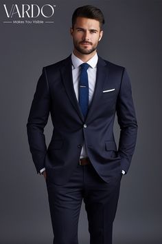 >>ORIGINAL ARTWORK AND CONTENT, PLEASE DO NOT COPY<< Men Suits, Suits For Man, Formal Navy Blue Two-Piece Suit for Men - Business, and Special Occasion Attire, Formal Attire, Formal Suit Set, Formal Attire, Formal piece Wedding Suit, Double Breasted, Formal Fashion Slim Fit Suit. Elevate your style with our timeless Navy Blue Two-Piece Suit, tailored to perfection for men who appreciate sophistication and versatility. This elegant suit is a must-have for weddings, business meetings, and special occasions. Crafted with precision and attention to detail, our two-piece suit exudes confidence and refinement. 👔 Key Features: ✨ Premium Quality: Made with high-quality materials, ensuring comfort and durability. 🌟 Tailored Fit: Designed to provide a sleek and modern silhouette. 💼 Versatile Eleg Business Formals For Men, Office Suits Men Work Outfits, Real Estate Suits Men, All Blue Suit, Suits Men Dark Blue, Tailor Made Suit Men, Men Work Suits, Best Men Suits Style, Must Have Suits For Men