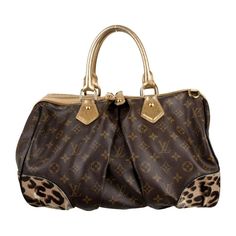 Brown And Tan Monogram Coated Canvas Louis Vuitton Stephen Boston Bag With Brass Hardware, Metallic Gold-Tone Karung Trim, Optional Flat Shoulder Strap With Tortoiseshell Chain-Link Accent, Dual Rolled Top Handles, Brown And Multicolor Animal Print Ponyhair Panels At Corners, Pleated Accents At Center, Black Alcantara Lining, Single Slip Pocket At Interior Wall And Two-Way Zip Closures At Top Louis Vuitton Keychain, White Louis Vuitton, Louis Vuitton Multicolor, Louis Vuitton Neverfull Monogram, Pink Shoulder Bag, Louis Vuitton Empreinte, Lv Handbags, Louis Vuitton Damier Ebene, Large Handbags