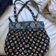 Never Used, Discontinued Owl Print Owl Pattern, Pattern Purse, Owl Patterns, Owl Print, Vera Bradley Bags, Vera Bradley, Black Blue, Shoulder Bags, Bag Lady