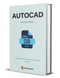 the book autocad tips and tricks is shown in front of a white background