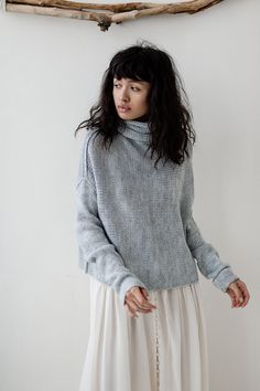 "Beige pastel sweater for women, Wool knit oversized sweater, Crop turtleneck sweater for women -Super-soft wool yarn -Sheer and light -Oversized design -High turtleneck -Loose fit -One size fits XS-M/L -Long sleeves -Beautiful beige and grey color in stock -Custom orders accepted for other size/color Free shipping worldwide This item can be custom made in any size and color (1-2 weeks for production). Contact us, and we will advice about color availability and measures required. The wool is mac Oversized Soft Knit Long Sleeve Turtleneck, Cozy Textured Knit High-neck Turtleneck, Cozy Textured Knit Long Sleeve Turtleneck, Cozy Textured Knit High Neck Turtleneck, Cozy Textured Knit Turtleneck For Layering, Cozy High Neck Turtleneck, Oversized Textured Knit High Neck Sweater, Oversized Soft Knit Turtleneck For Layering, Chunky Knit Long Sleeve Turtleneck For Layering