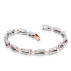 Platinum Kada, Bangles & Bracelets by Jewelove Men of Platinum Crafted in combination of Platinum & Rose Gold. The Bracelet is made in 95% Platinum & 18K Gold and hallmarked with Pt 950 for platinum purity. Metal : Platinum & 18K Gold Platinum Purity : 95% Gold Purity : 18K (750) Purity Mark : Pt 950 & 18K Estimated Weight : 25.21 grams Certificate of Authenticity : Platinum Guild International Gents Bracelet, Kada Bangles, Silver Bracelet Designs, Bvlgari Jewelry, Platinum Chain, Platinum Bracelet, 21 Grams, Platinum Rose Gold, 25 21