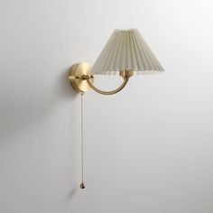 Pleated Wall Lamp - Vakkerlight Pleated Lampshade, Fabric Light, Chandelier Ceiling Lights, Edison Bulb, Lamp Sets, White Fabric, Small Furniture, Large Furniture, White Fabrics