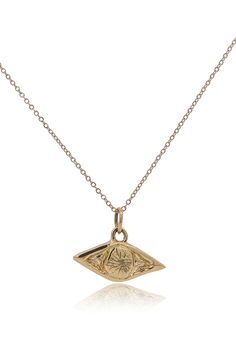 Gold Evil Eye Talisman Necklace - Dea Dia Gold Evil Eye Necklace, Evil Eye Necklace Gold, Talisman Pendant, Talisman Necklace, Evil Eye Pendant, Evil Eye Necklace, The Unexpected, Eye Necklace, Scarf Jewelry