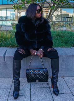 Azaida Fur Jacket – The Fancy Success Harlem New York, Fabulous Furs, Chill Fits, Long Torso, Silver Fox, Fall Fashion Outfits, Fur Collar, Fox Fur, Fur Collars