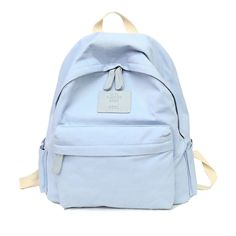 UAKISS - New Solid Color Canvas Backpacks Casual Ladies Backpack College Style Student Schoolbag Simple Versatile Shoulder Bag Solid Color Backpack For Students, Solid Color Portable Backpack, Solid Color Student Bags For Back To School, Solid Color Backpack Shoulder Bag For School, Woven Beach Bags, Ladies Backpack, Backpack College, Canvas Backpacks, Silver Handbag